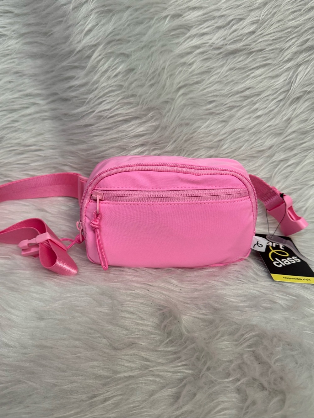 art class Bright Pink Crossbody Belt Bag